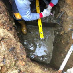 Construction d'un Mur de Soutènement en Blocs de Béton pour un Terrain en Pente La Fleche